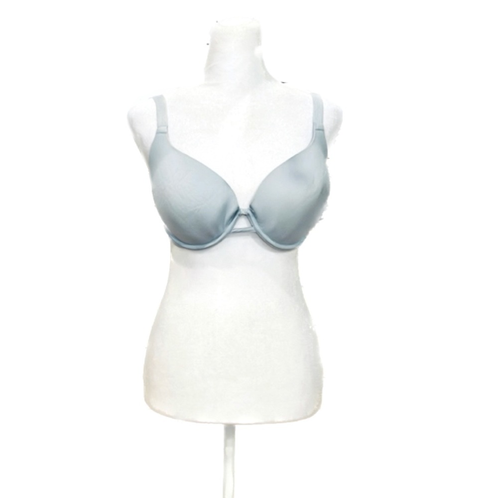 Vassarette Pastel Blue Lightly Padded Demi Bra, Women’s Size 36D.